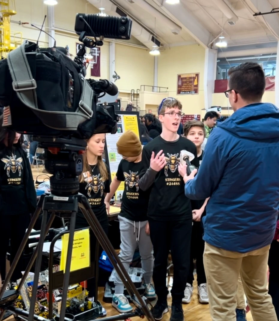 Jason Bottino advocating for FIRST Robotics through media coverage